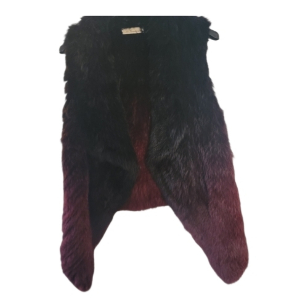 La Fiorentina Black and Burgundy Teddy Jacket